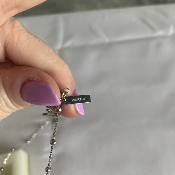 Valencia Key x Kerstin Lindquist Sand Dollar Starfish Charm Necklace Silver New - Picture 4 of 8